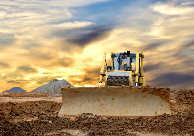 Equipment used in yard sloping