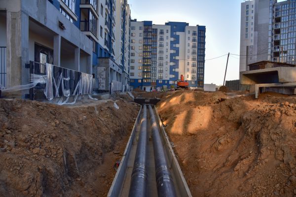 Water Line Trench Excavation
